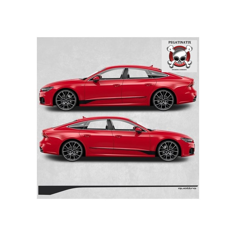 Audi A7 Quattro Side Stripes Stickers