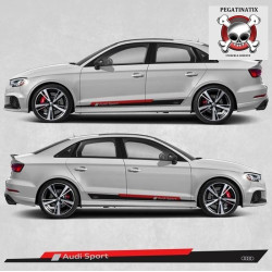 Audi A3 Side Stripes Stickers