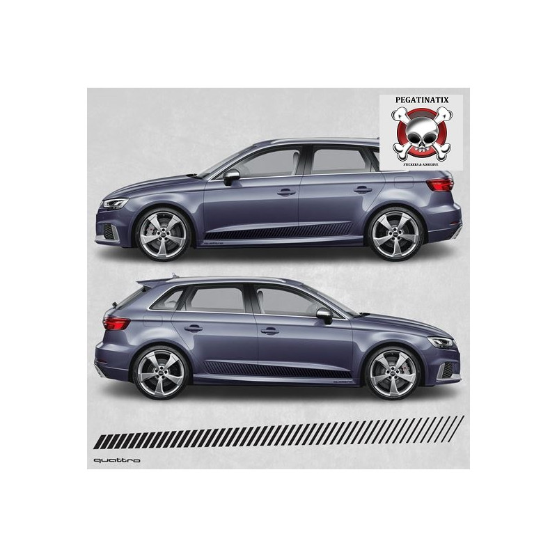 Audi A3 QUATTRO Stripes autocollant
