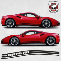 Ferrari 488 GTB over the top Stripes stickers