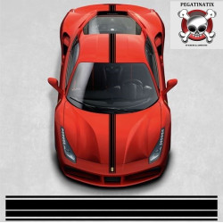 Ferrari 488 GTB over the top Stripes stickers
