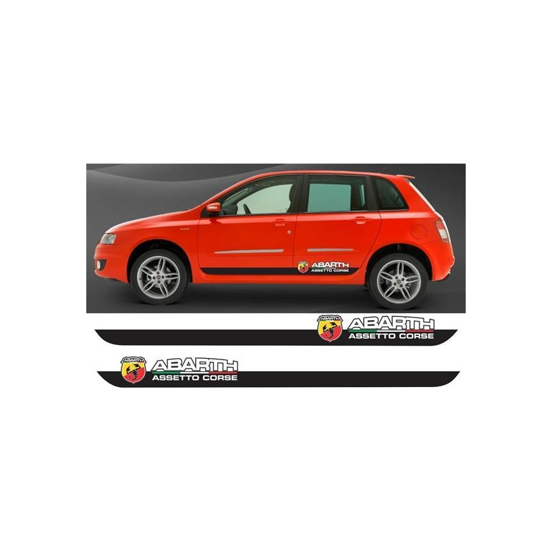 Fiat Stilo Abarth side Stripes AUTOCOLLANT