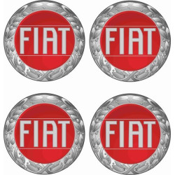 Fiat Wheel centre Gel Badges AUTOCOLLANT