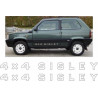 Fiat Panda 4x4 Sisley AUFKLEBER