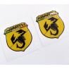 Fiat 500 / 595 Badge Domed Gel 70mm Autocollant