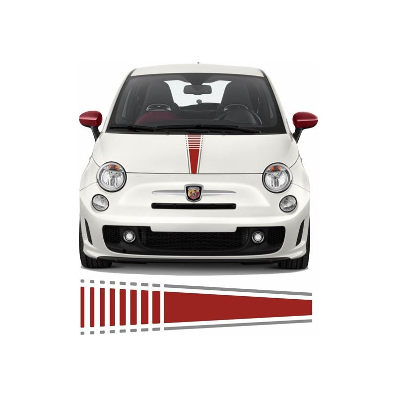 Fiat 500 /595 Abarth Bonnet Stripe AUTOCOLLANT
