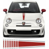 Fiat 500 /595 Abarth Bonnet Stripe DECALS