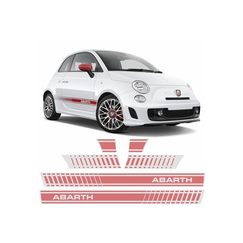 Fiat 500 Abarth side Stripes ADESIVOS