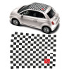 Fiat 500 Chequered Roof Decals ADESIVOS