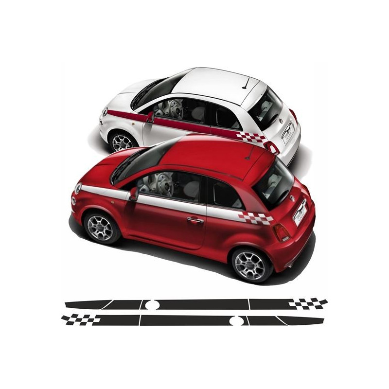 Fiat 500 / 595 side AUTOCOLLANT