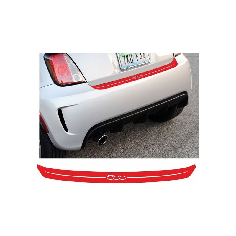 Fiat 500 / Abarth 2007 - 2015 rear bumper AUTOCOLLANT