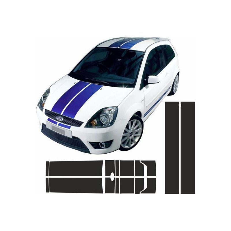 Ford Fiesta MK7 ST / ZS OTT Stripes ADESIVI