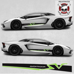 lamborghini Aventador Super Veloce side stripes ADESIVOS