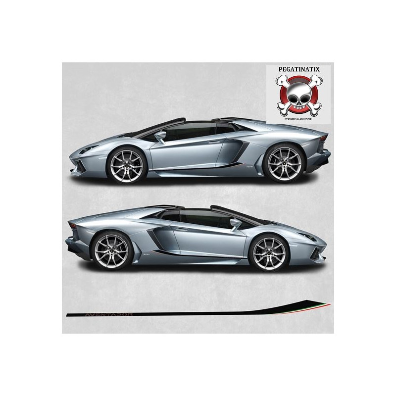 lamborghini Aventador side stripes AUTOCOLLANT