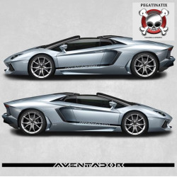 lamborghini Aventador side stripes AUFKLEBER