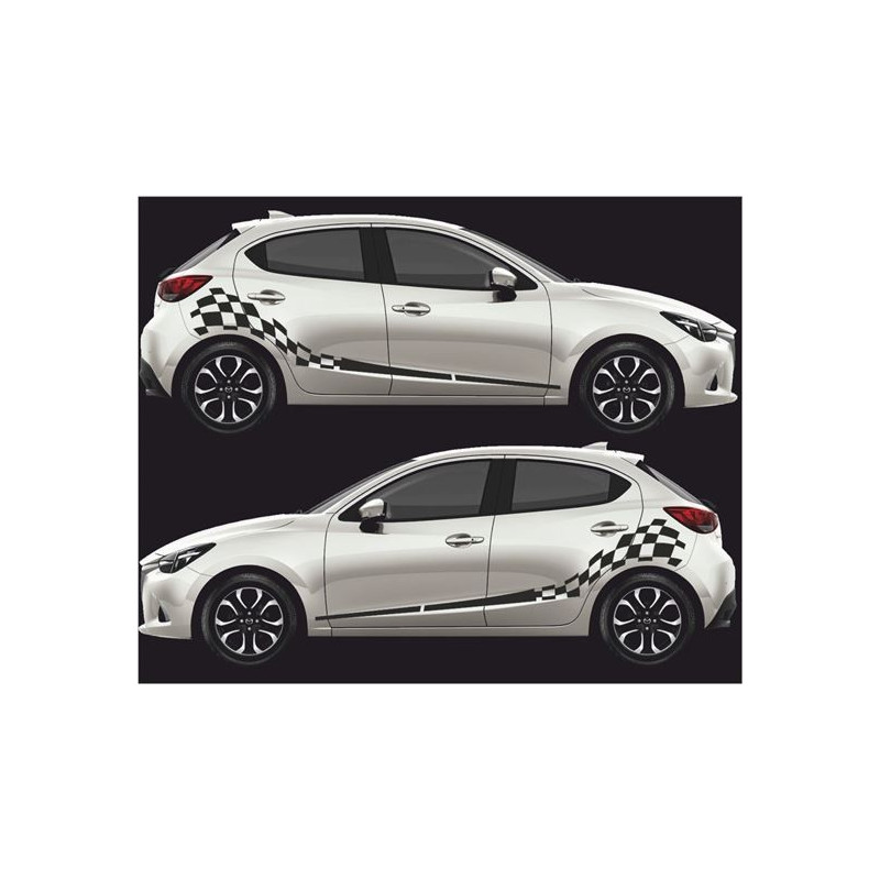 Mazda 2 Demio side Stripes ADESIVI