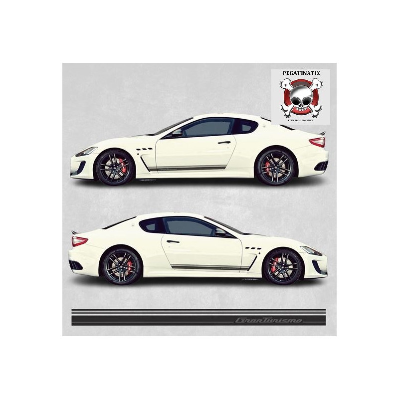 Maserati Gran Turismo side Stripes AUTOCOLLANT