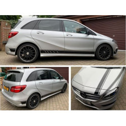 Mercedes B Class AMG Side & Bonnet Stripes STICKER