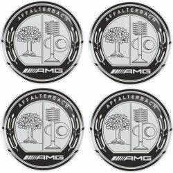mercedes AMG Wheel centre Gel Badges Autocollant x4
