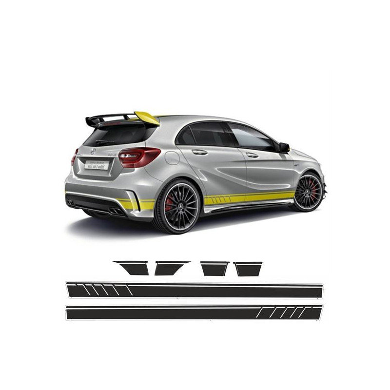 Mercedes A45 Edition 1 panel fit side Stripes ADESIVOS