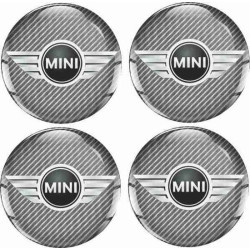 Mini Wheel centre Gel Badges decals x4