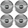 Mini Wheel centre Gel Badges Adhesivos x4