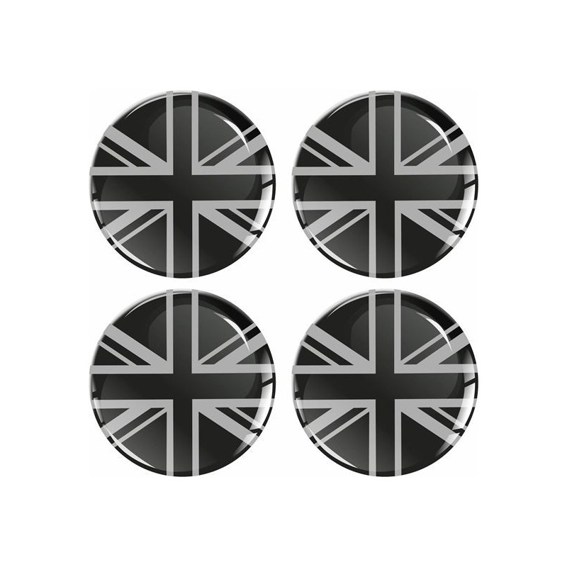 Mini Wheel centre Gel Badges Autocollant x4