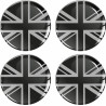 Mini Wheel centre Gel Badges decals x4