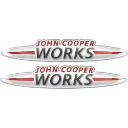John Cooper Works Gel Badges Autocollant x2