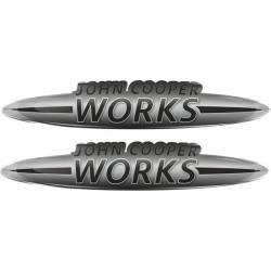 John Cooper Works Gel Badges Aufkleber x2