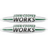 John Cooper Works Gel Badges Autocollant x2