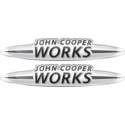 John Cooper Works Gel Badges Autocollant x2