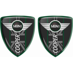 Mini Cooper Badges 70mm adesivos x2