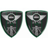 Mini Cooper S Badges Gel Badges decals x2
