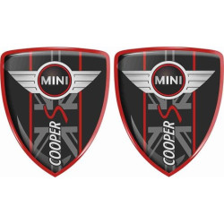 Mini Cooper S Badges 70mm Autocollant x2