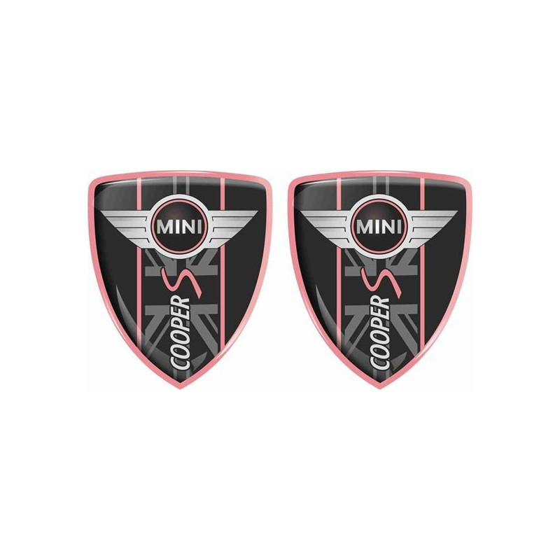 Mini Cooper S Badges Gel Badges decals x2