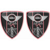 Mini Cooper S Badges Gel Badges decals x2