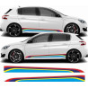 Peugeot 308 PTS Rallye Stripes aufkleber