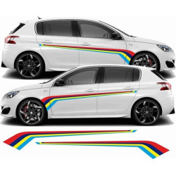 Peugeot 308 PTS Rallye Stripes autocollant
