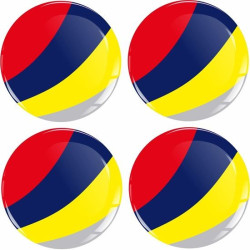 Peugeot Wheel centre Gel Badges adesivos x4