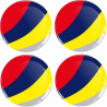 Peugeot Wheel centre Gel Badges adesivos x4