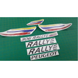 Peugeot 306 Rallye ANTHRACITE & SILVER adhesivos