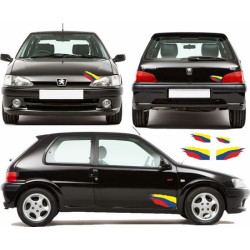 Peugeot 106 Rallye Stripes adhesivos