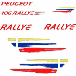 Peugeot 106 Rallye Stripes adesivos