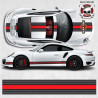PORSCHE 991 Martini over the top & side Stripes AUFKLEBER