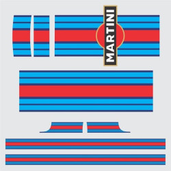 PORSCHE 991 Martini over the top & side Stripes ADESIVI