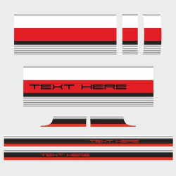 PORSCHE 991 Lemans over the top & side Stripes DECALS
