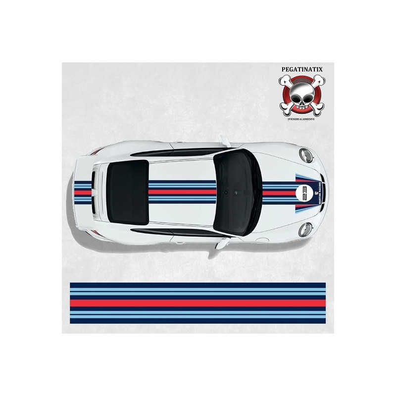PORSCHE 911MARTINI Stripes AUFKLEBER