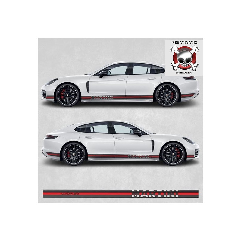 PORSCHE Panamera Martini Stripes AUTOCOLLANT