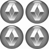 RENAULT Wheel centre Gel Badges Adhesivos x4